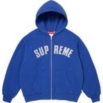 Supreme Arc Thermal Lined Zip Up Hooded Sweatshirt Royal