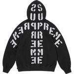 Supreme Mirrored Appliqué Hooded Sweatshirt Black