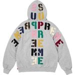 Supreme Mirrored Appliqué Hooded Sweatshirt Heather Grey