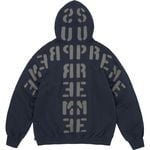 Supreme Mirrored Appliqué Hooded Sweatshirt Navy