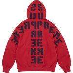 Supreme Mirrored Appliqué Hooded Sweatshirt Red