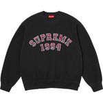 Supreme Plaid Arc Crewneck Black
