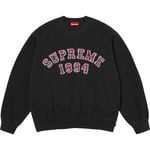 Supreme Plaid Arc Crewneck Black