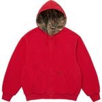 Supreme Reversible Work Zip Up Hooded Sweatshirt Red