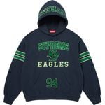 Supreme Rhinestone Eagle Hooded Sweatshirt Navy