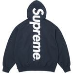 Supreme Satin Appliqué Hooded Sweatshirt Navy