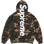 Supreme Satin Appliqué Hooded Sweatshirt Woodland Camo