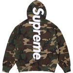 Supreme Satin Appliqué Hooded Sweatshirt Woodland Camo