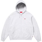 Supreme Small Box Zip Up Hooded Sweatshirt Ash Grey