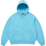 Supreme Small Box Zip Up Hooded Sweatshirt Light Blue