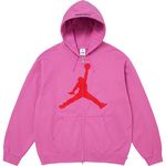 Supreme Supreme®/Jordan® Zip Up Hooded Sweatshirt Pink