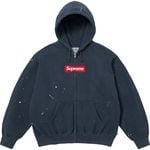 Supreme Supreme®/MM6 Maison Margiela Box Logo Zip Up Hooded Sweatshirt Navy