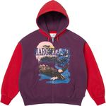 Supreme Supreme®/MM6 Maison Margiela Eagle Zip Up Hooded Sweatshirt Purple