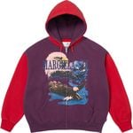 Supreme Supreme®/MM6 Maison Margiela Eagle Zip Up Hooded Sweatshirt Purple