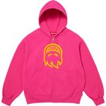 Supreme Supreme®/Spitfire® Zip Up Hooded Sweatshirt Bright Fuchsia