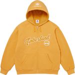 Supreme Supreme®/Timberland® Thermal Lined Zip Up Hooded Sweatshirt Dusty Gold