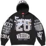 Supreme Warriors Appliqué Zip Up Hooded Sweatshirt Black