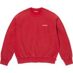Washed Crewneck Red