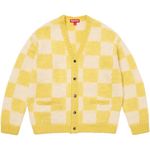 Supreme Checkerboard Cardigan Yellow