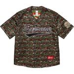 Supreme Floral Jacquard Baseball Jersey Black