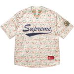 Supreme Floral Jacquard Baseball Jersey White