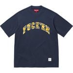 Supreme Fuck Em Plaid S/S Top Navy