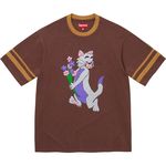 Supreme Glitter Cat S/S Top Brown