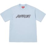 Supreme Raised Script S/S Top Light Blue