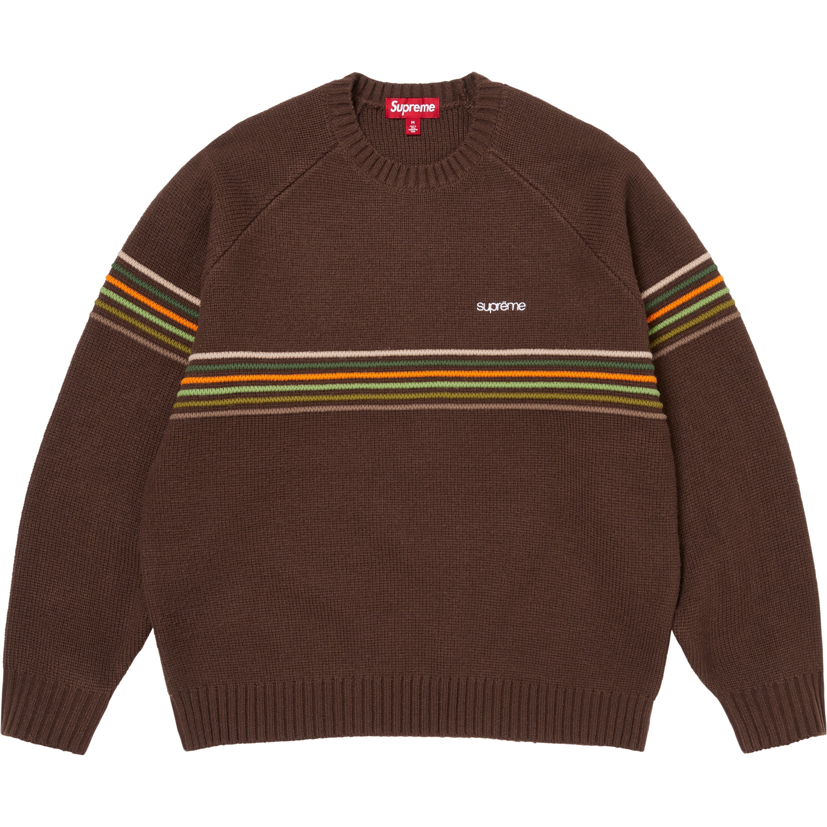 Supreme Raised Stripe Sweater Brown