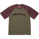 Supreme Rhinestone Raglan S/S Top Olive