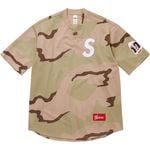 Supreme Shop S Logo Baseball Henley Desert Camo