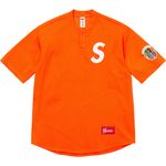 Supreme Shop S Logo Baseball Henley Orange