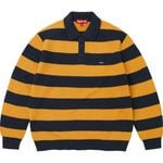Supreme Small Box Sweater Polo Navy Stripe