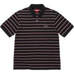Supreme Stripe Polo Black