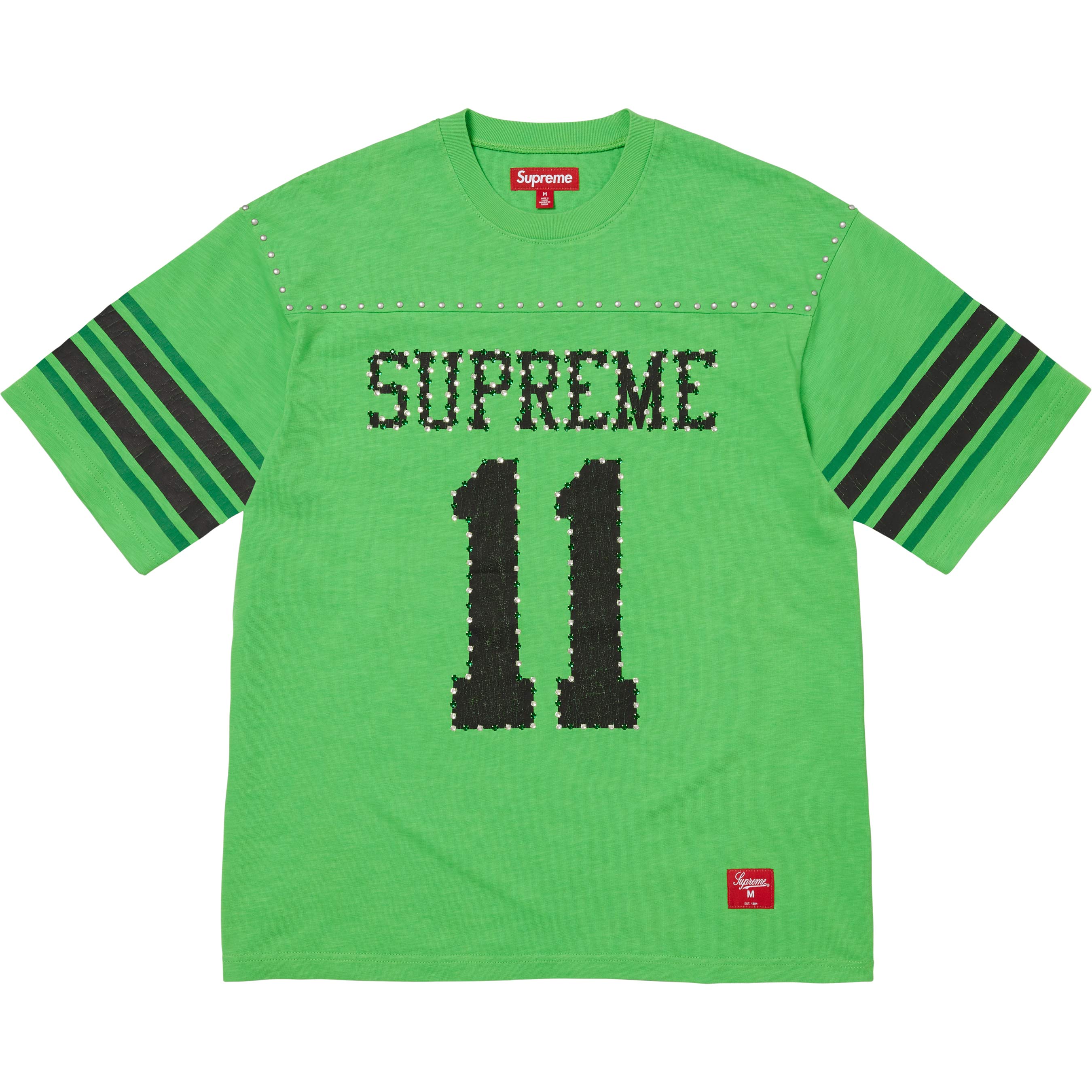 Supreme Studded S/S Football Top Green