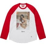 Supreme Supreme/Larry Clark Sequin Raglan L/S Top Red