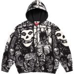 Supreme Supreme/The Misfits® Zip Up Hooded Sweater Black