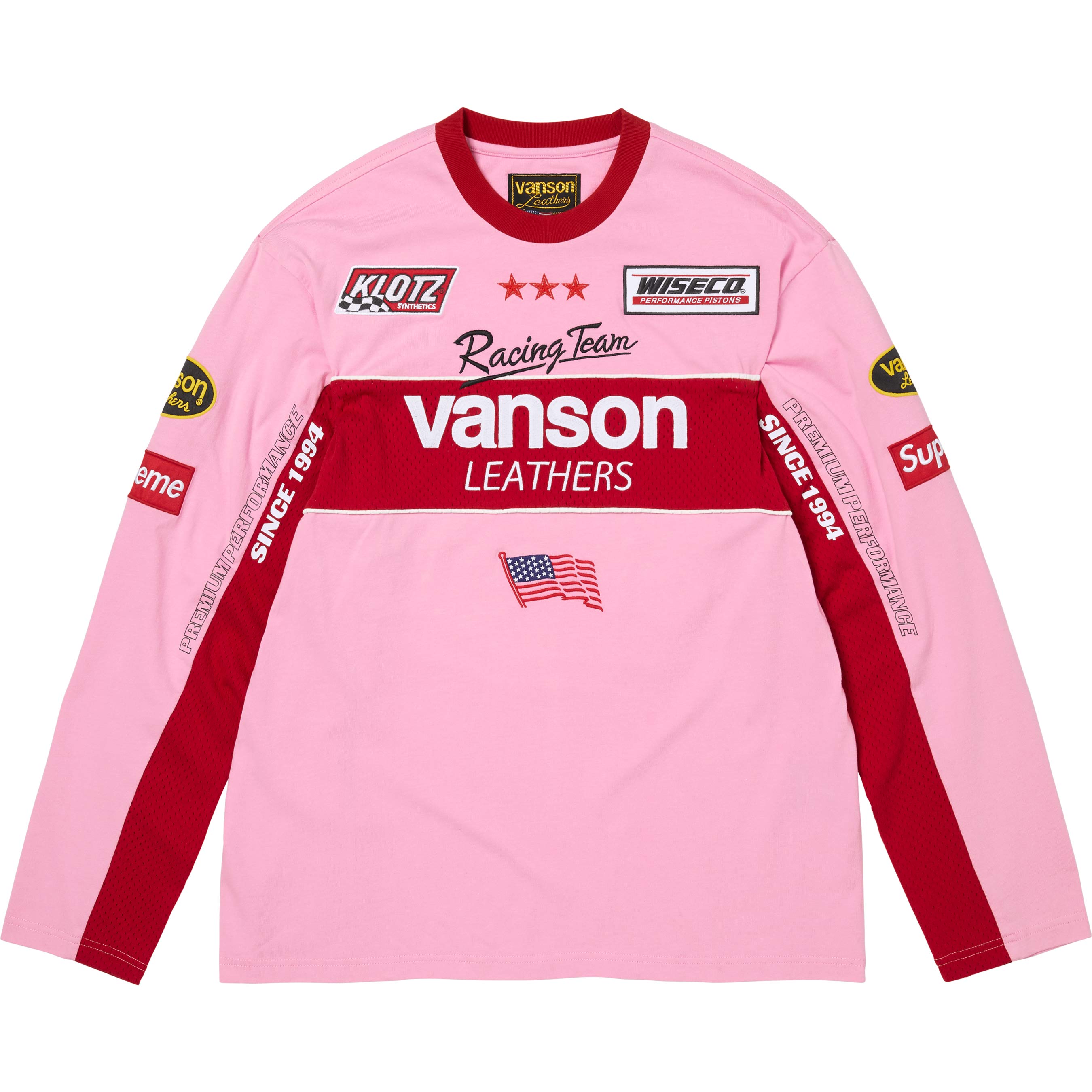 Supreme Supreme®/Vanson Leathers® L/S Top Pink