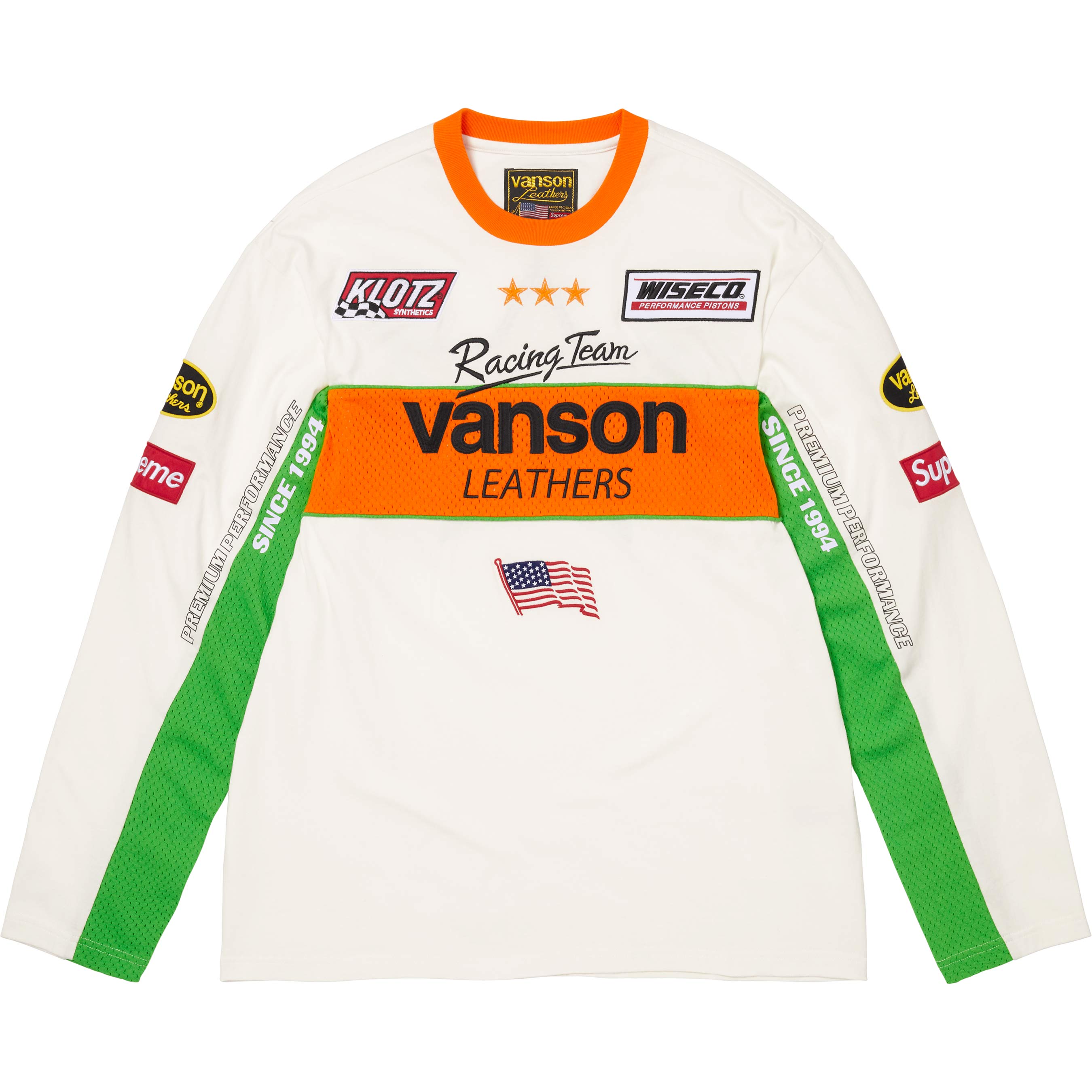 Supreme Supreme®/Vanson Leathers® L/S Top White