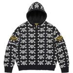 Supreme Supreme®/Vanson Leathers® Skull Zip Up Hooded Sweater Black