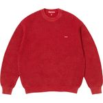Supreme Washed Small Box Waffle Sweater Red