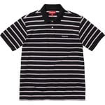 Supreme Washed Stripe Polo Black