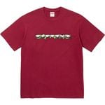 Supreme Skulls Spellout Tee Cardinal